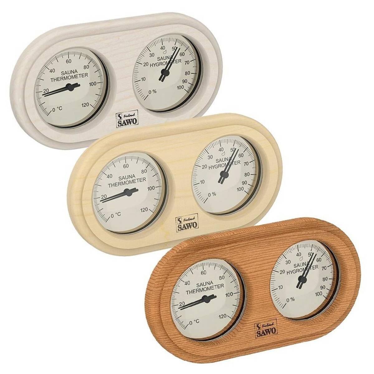 Sawo Box Typ Abgerundet Thermo - Hygrometer