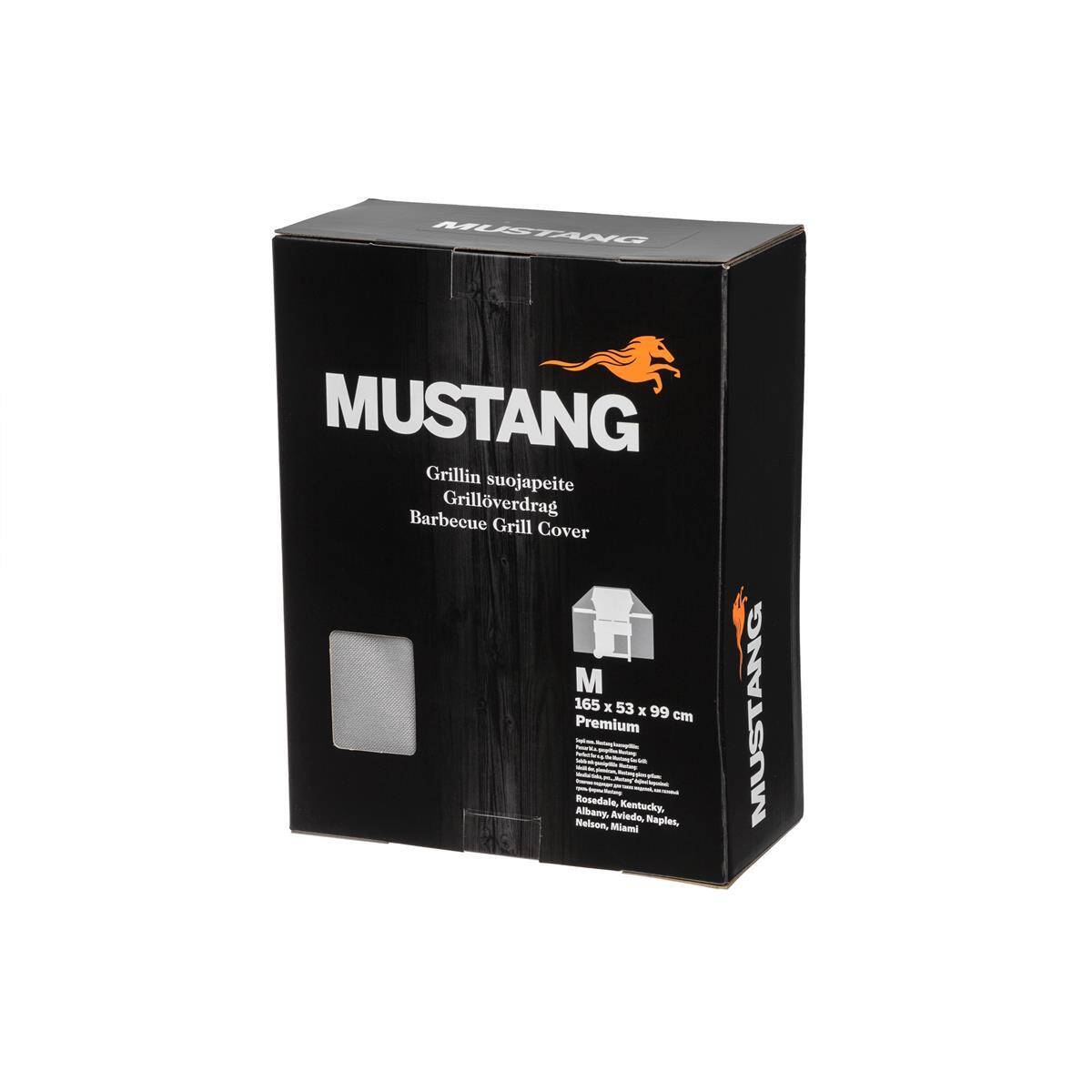 Mustang Grillabdeckung 165x53x99cm  Farbe Grau