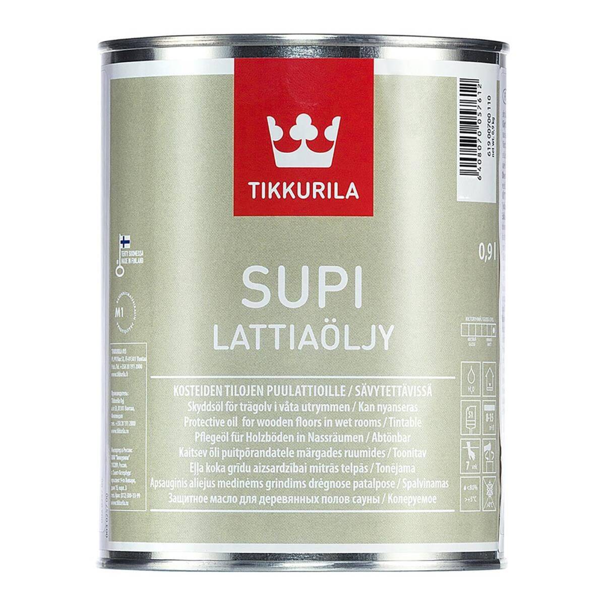 Tikkurila Supi Lattiaolju Zum Bodenschutz 0,9 l, Farblos