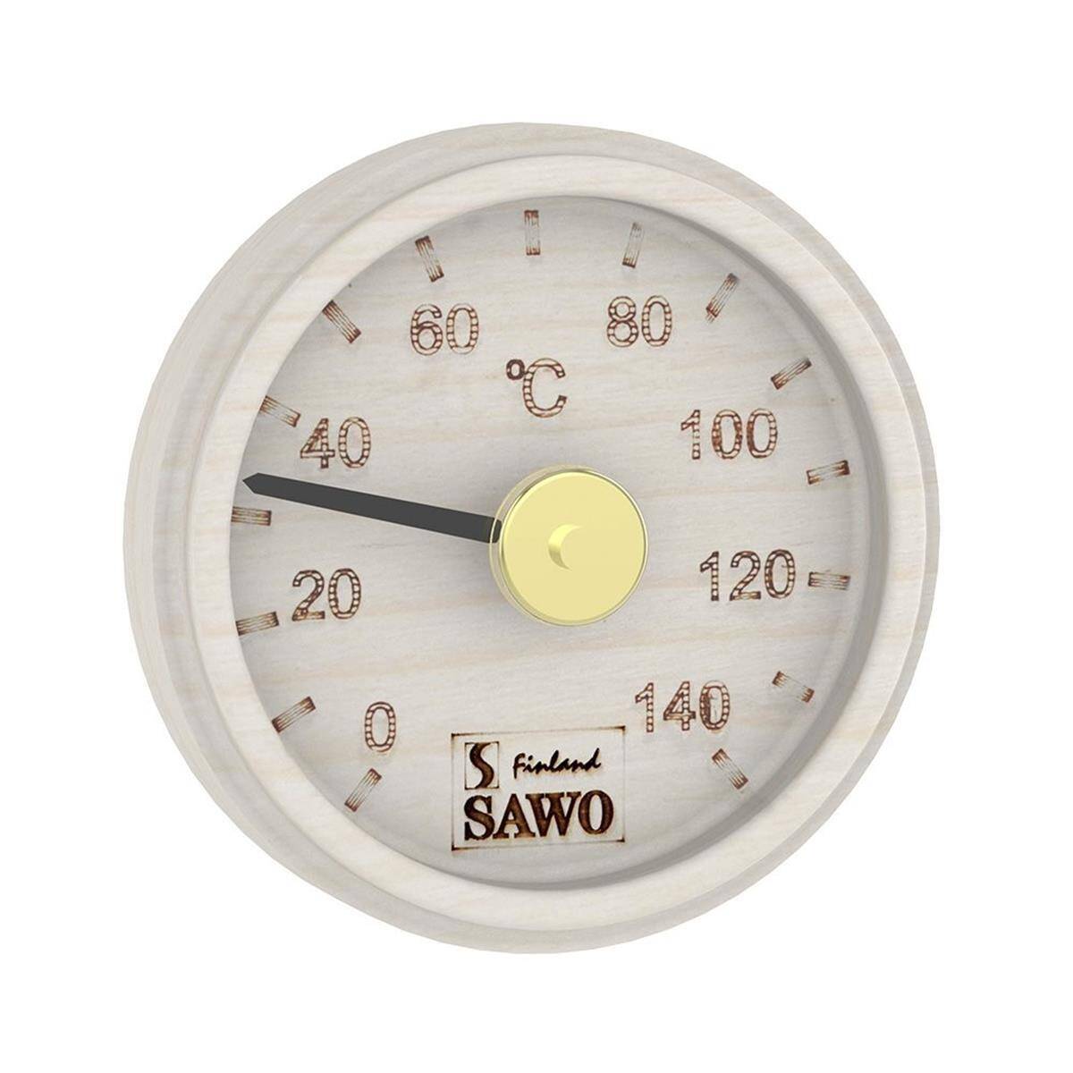 Sawo Thermometer 102-T, Gravierte Rund - Espe