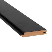 Wandverkleidung STS4 Erle, Schwarz 15x90 mm - 2100 mm