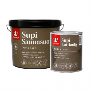 (einfarbig): Tikkurila Holzschutz-Set Innenanstrich Sauna