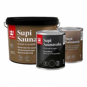 (zweifarbig): Tikkurila Holzschutz-Set Innenanstrich Sauna